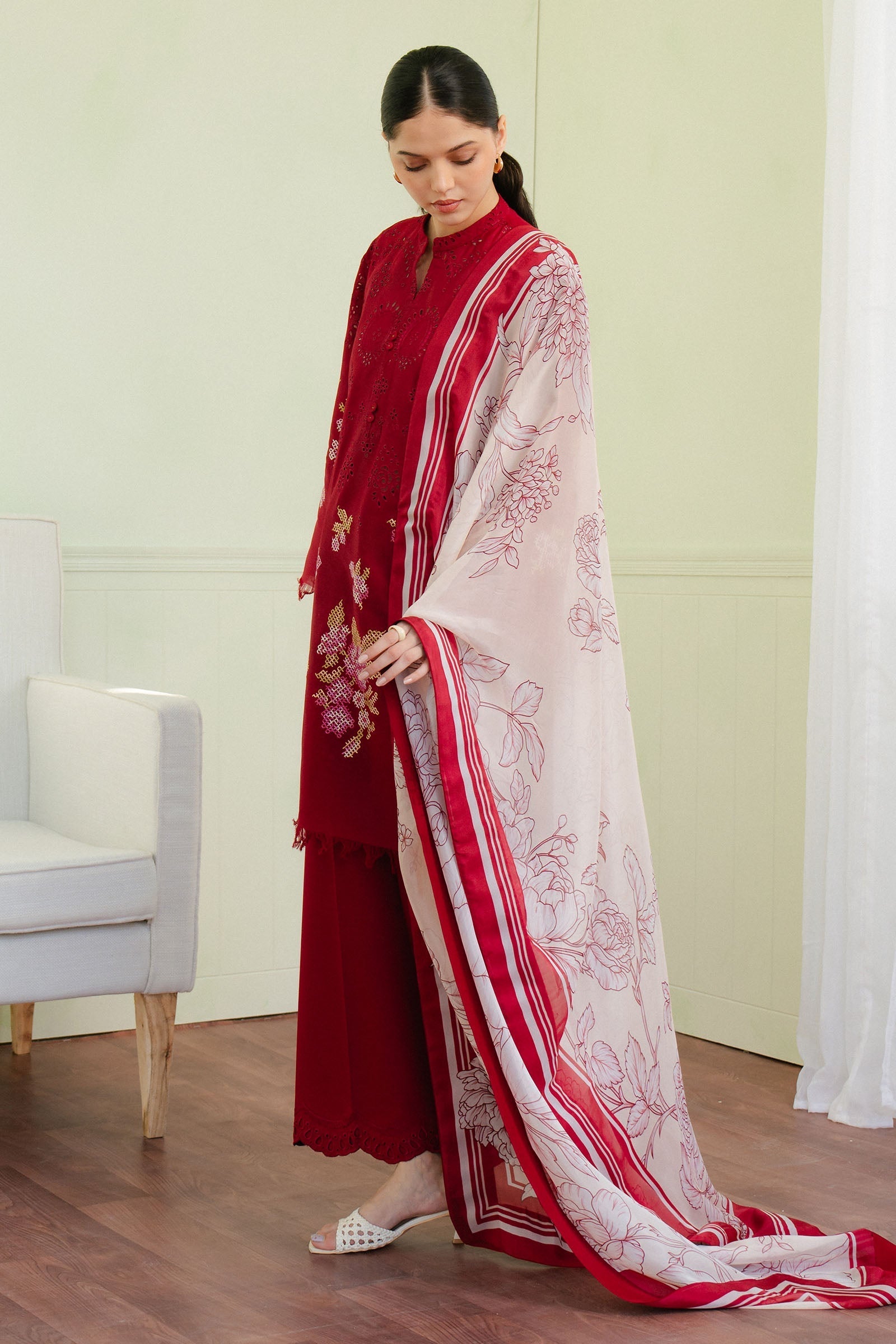 Picture of Zara Shahjahan - Coco Lawn Collection - VALI-6A - Available at Raja Sahib
