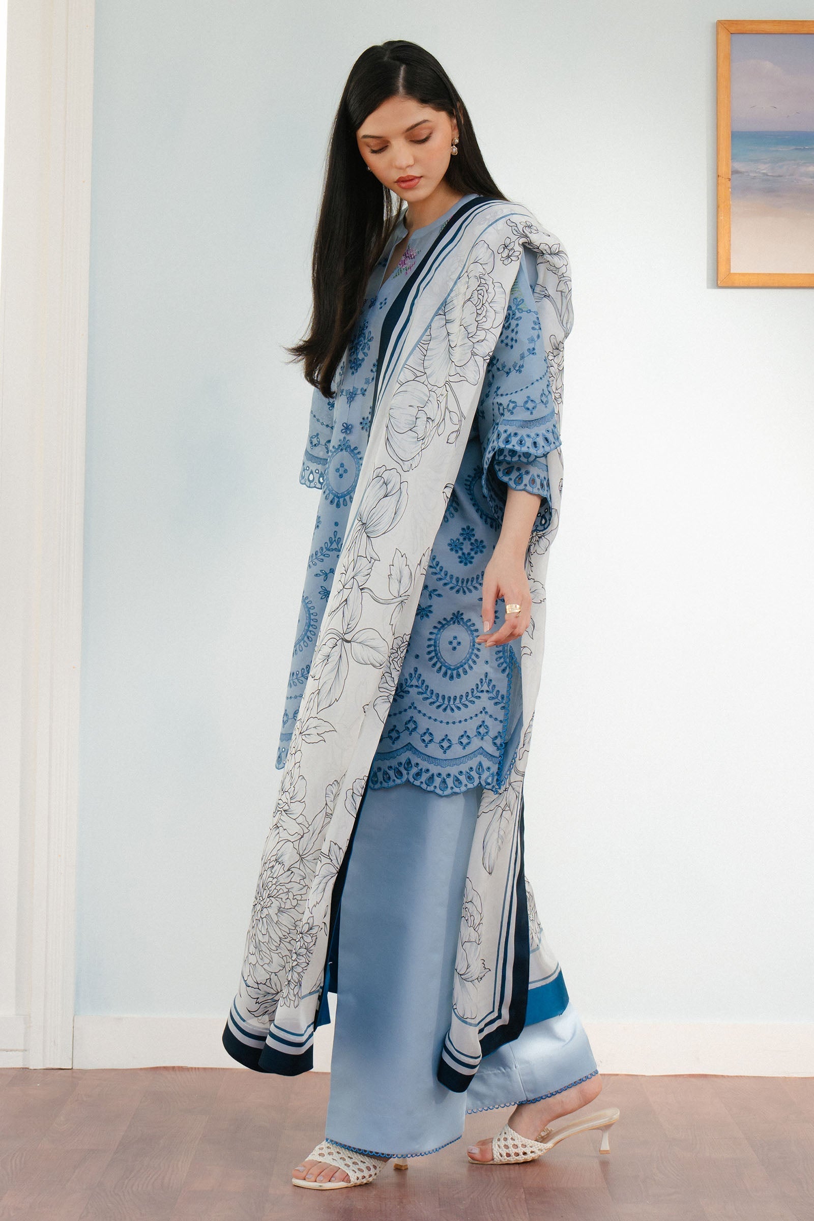 Picture of Zara Shahjahan - Coco Lawn Collection - VALI-6B - Available at Raja Sahib