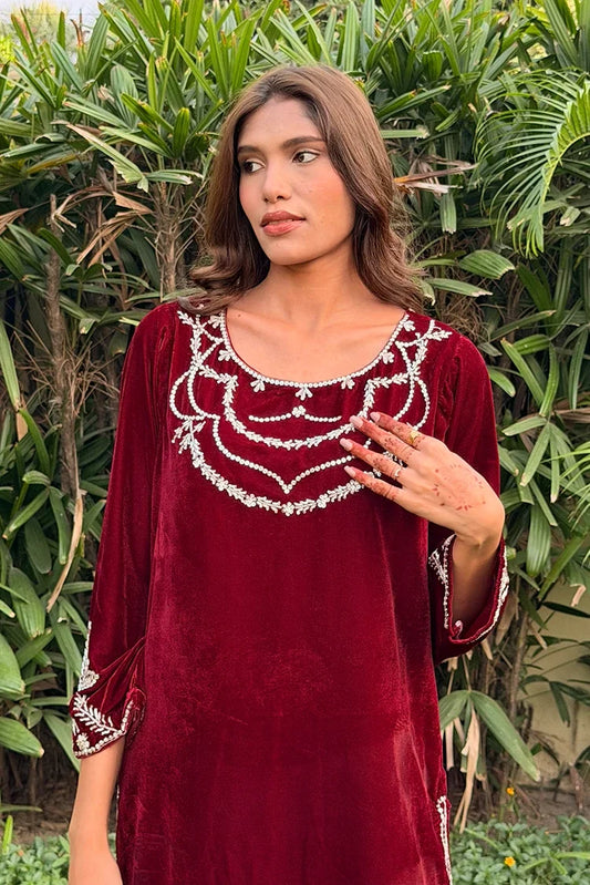 Ombrella - Velvet collection - Maroon