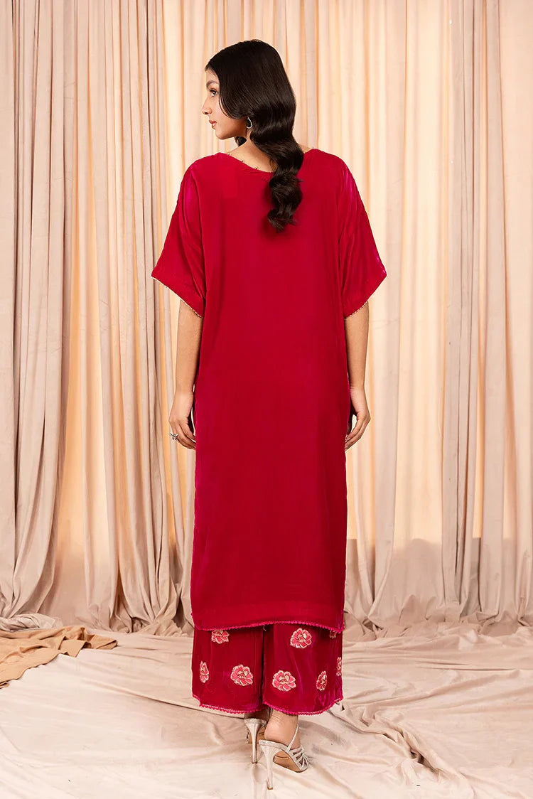 Picture of Stitch Vibes - Rouge Passion Dress - 2 Piece - VFJ3341 - Available at Raja Sahib