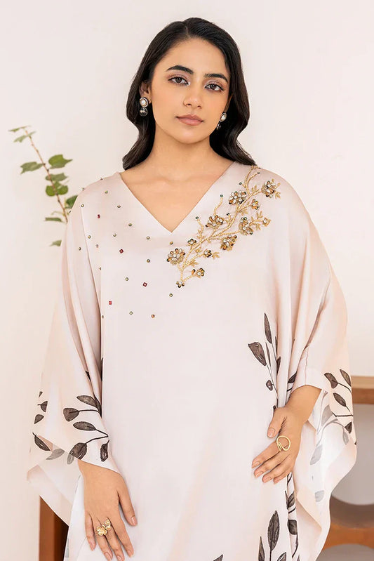 Picture of <!--ayg-->Stitch Vibes - Velora Collection - Serene Ivory Kaftan - Available at Raja Sahib