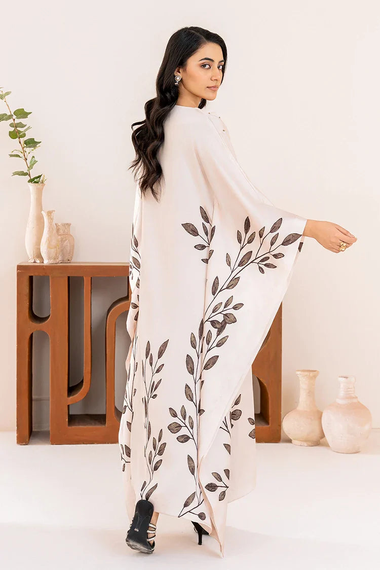 Picture of Stitch Vibes - Velora Collection - Serene Ivory Kaftan - Available at Raja Sahib