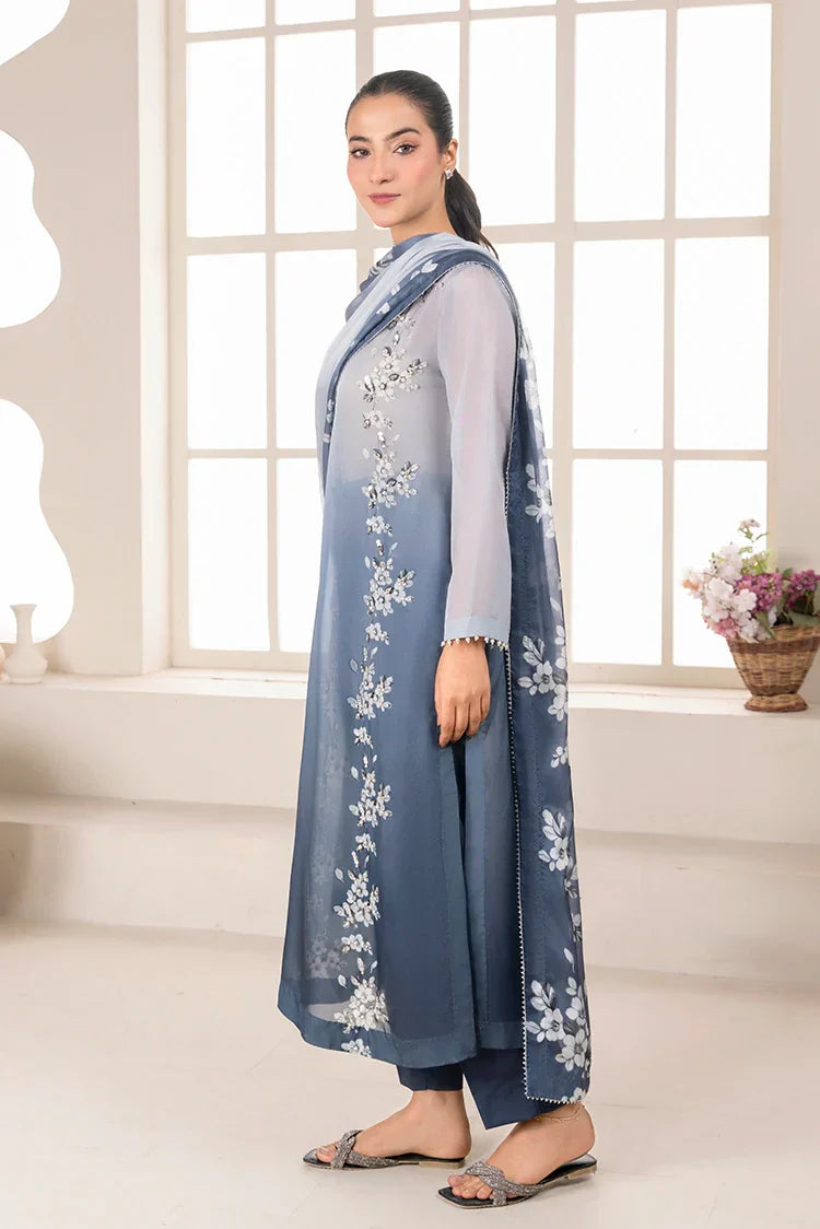 Picture of <!--anp-->Stitch Vibes - Ravayah Eid Collection Vol 1 - Ciel Gris Dress - Available at Raja Sahib