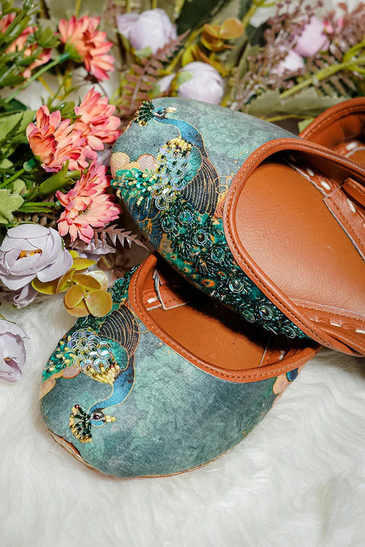 Viva Walk - Printed Petals - Peacock Jewel