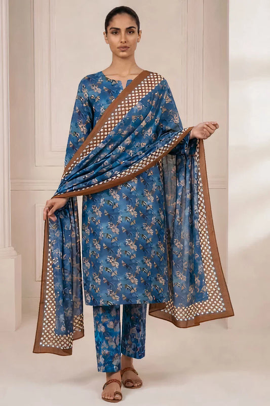 Kleren - Printed Lawn - D-34 - Unstitched