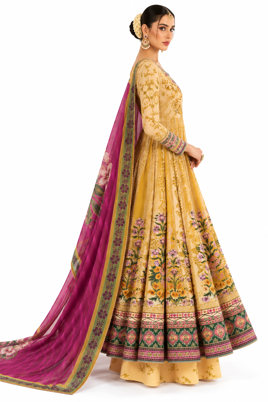 Picture of Saira Rizwan - Pishwas Collection - KESAR-02A - Available at Raja Sahib