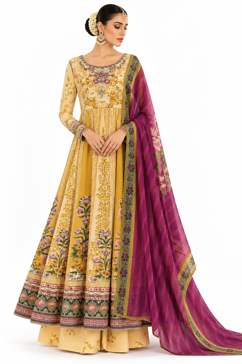 Picture of Saira Rizwan - Pishwas Collection - KESAR-02A - Available at Raja Sahib