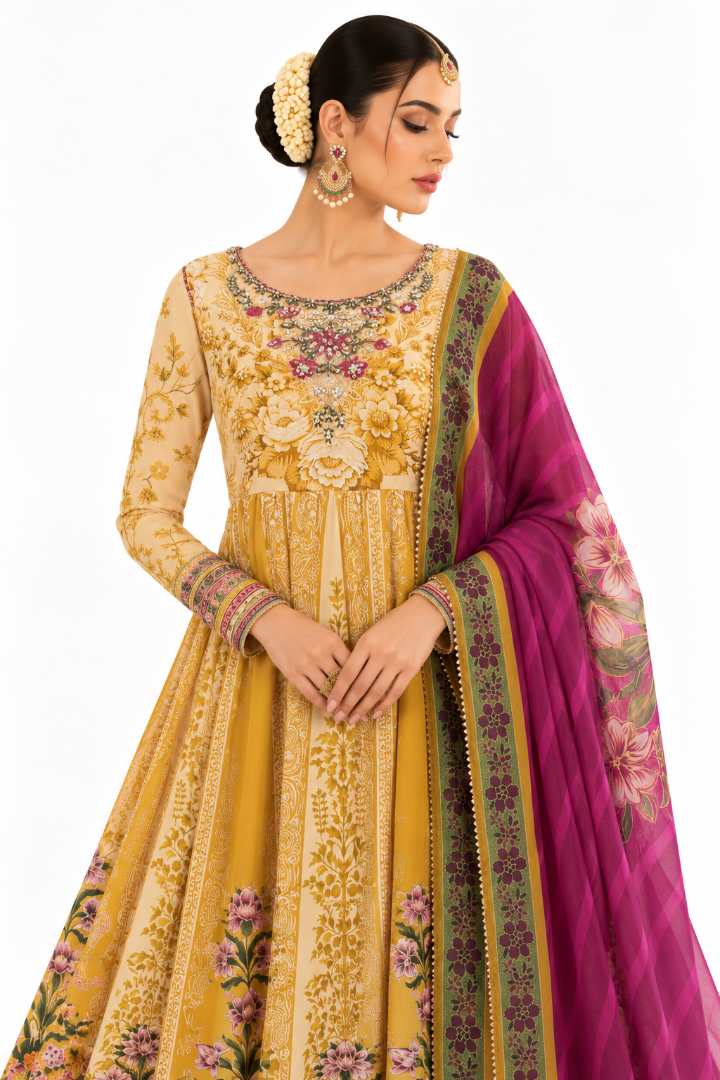 Picture of Saira Rizwan - Pishwas Collection - KESAR-02A - Available at Raja Sahib
