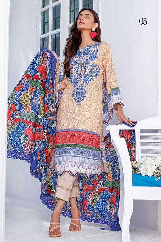 Picture of <!--bkm-->Al Zohaib Textile - MECC 21 E 5 Mahnoor Embroidered Chikankari Collection - Available at Raja Sahib