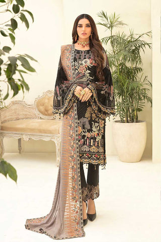 Picture of Ramsha - A305 Chevron Embroidered Chiffon Collection Vol 3 - Available at Raja Sahib