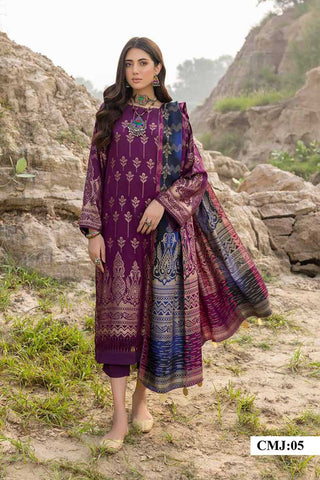 Picture of Charizma - CMJ 05 Embroidered Marina Jacquard Collection Vol 1 - Available at Raja Sahib