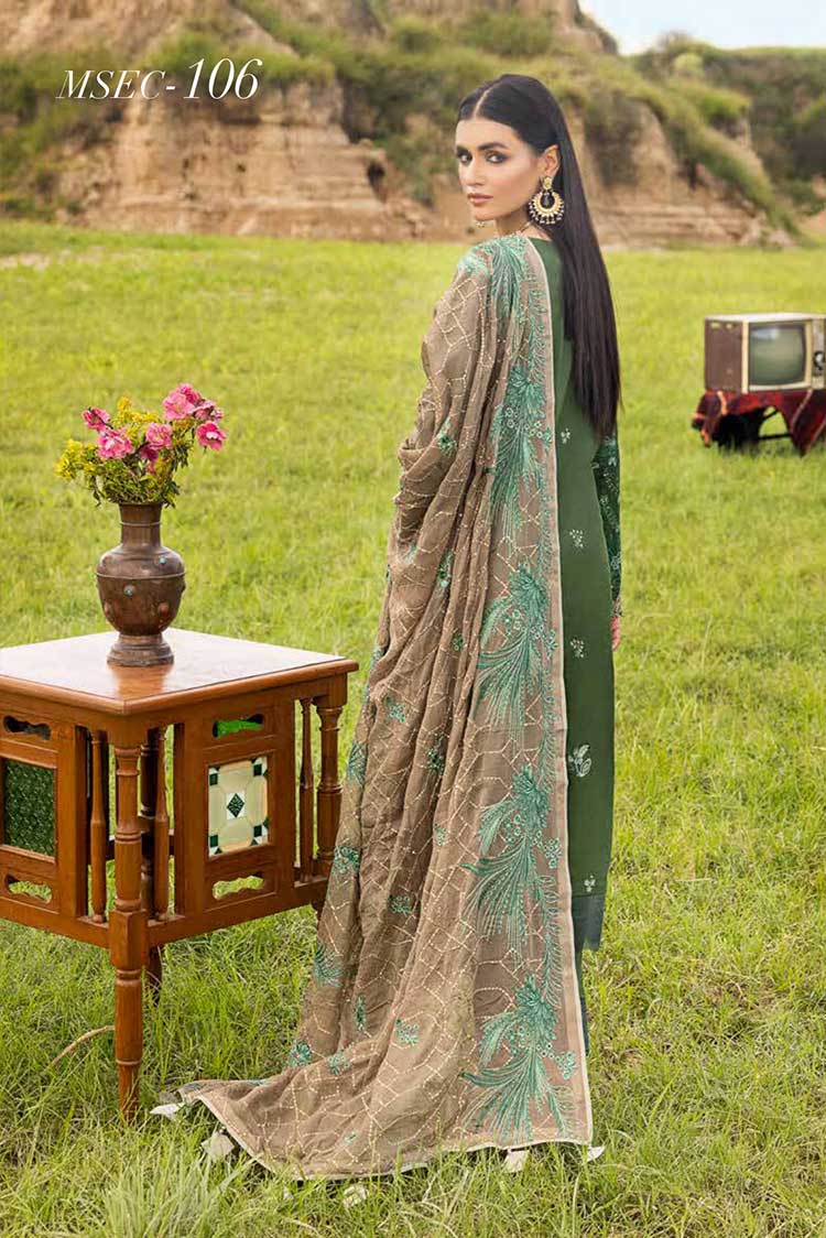 Picture of <!--aid-->Muscari - MSCE 106 Satin Cotton Embroidered Collection - Available at Raja Sahib