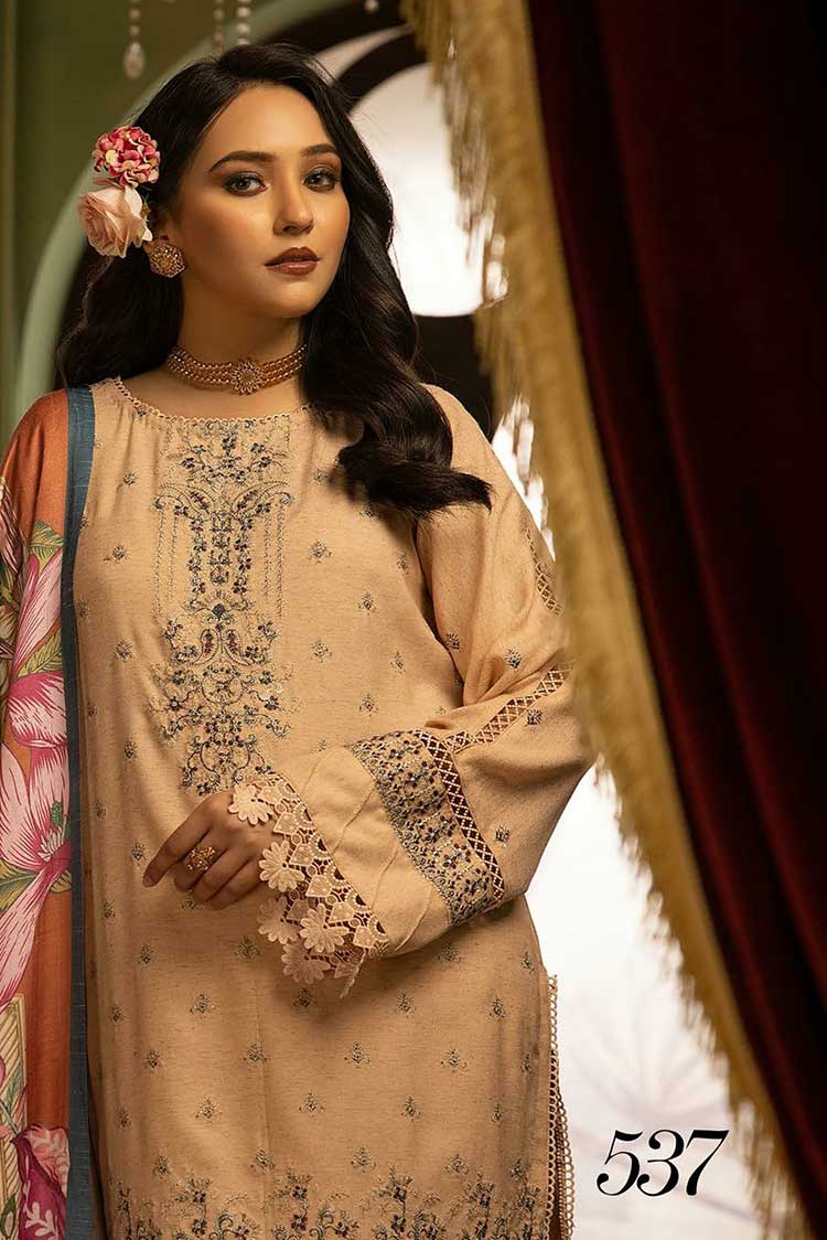 Picture of <!--wx-->Shaista - Design 537 Exclusive Embroidered Peach Collection - Available at Raja Sahib