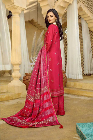 Picture of Lala 06 Naiman Wabasta Embroidered Leather Peach Collection - Available at Raja Sahib