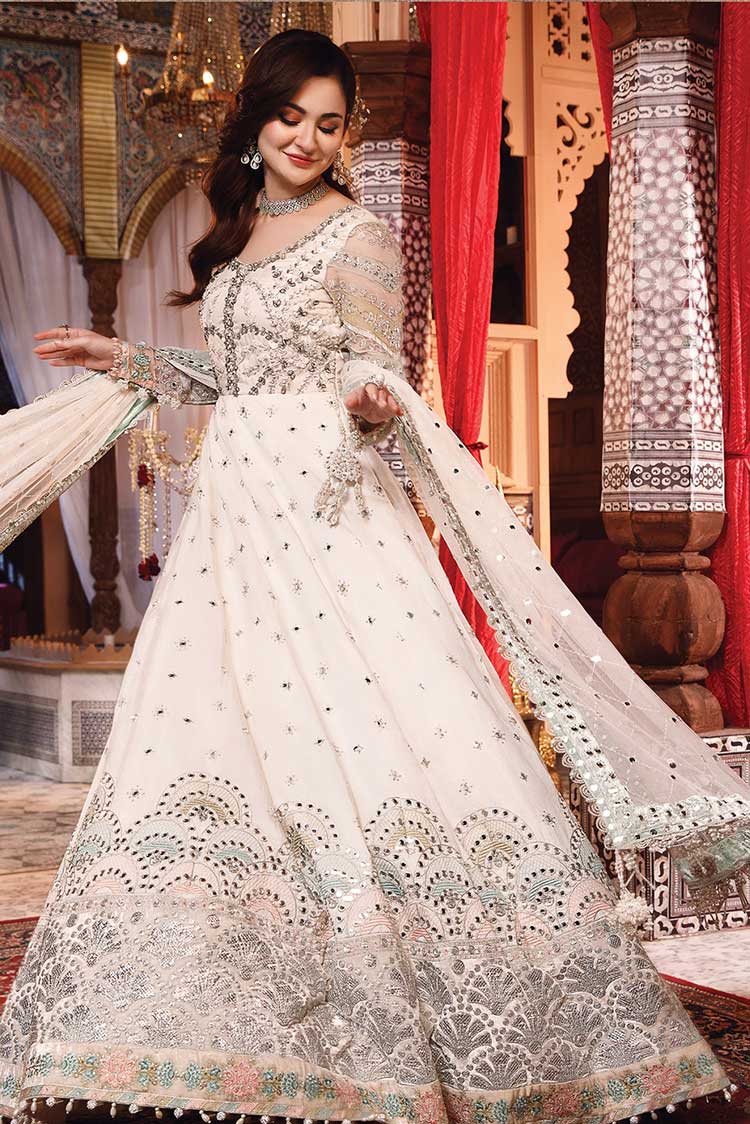 Picture of <!--bru-->Maria B - Design 02 Mbroidered Wedding Edition Vol 25 - Available at Raja Sahib