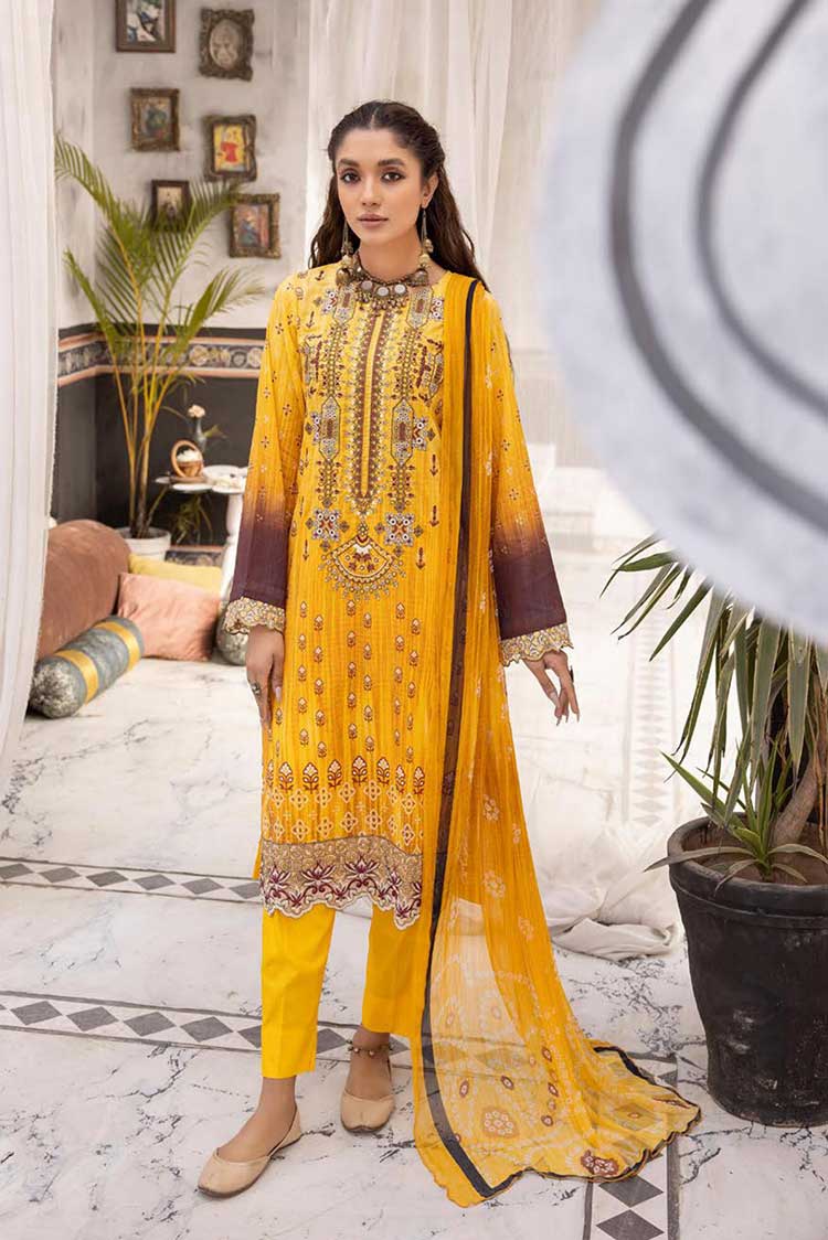 Picture of <!--wb-->Shaista - Design 12 Haram Embroidered Lawn Collection - Available at Raja Sahib