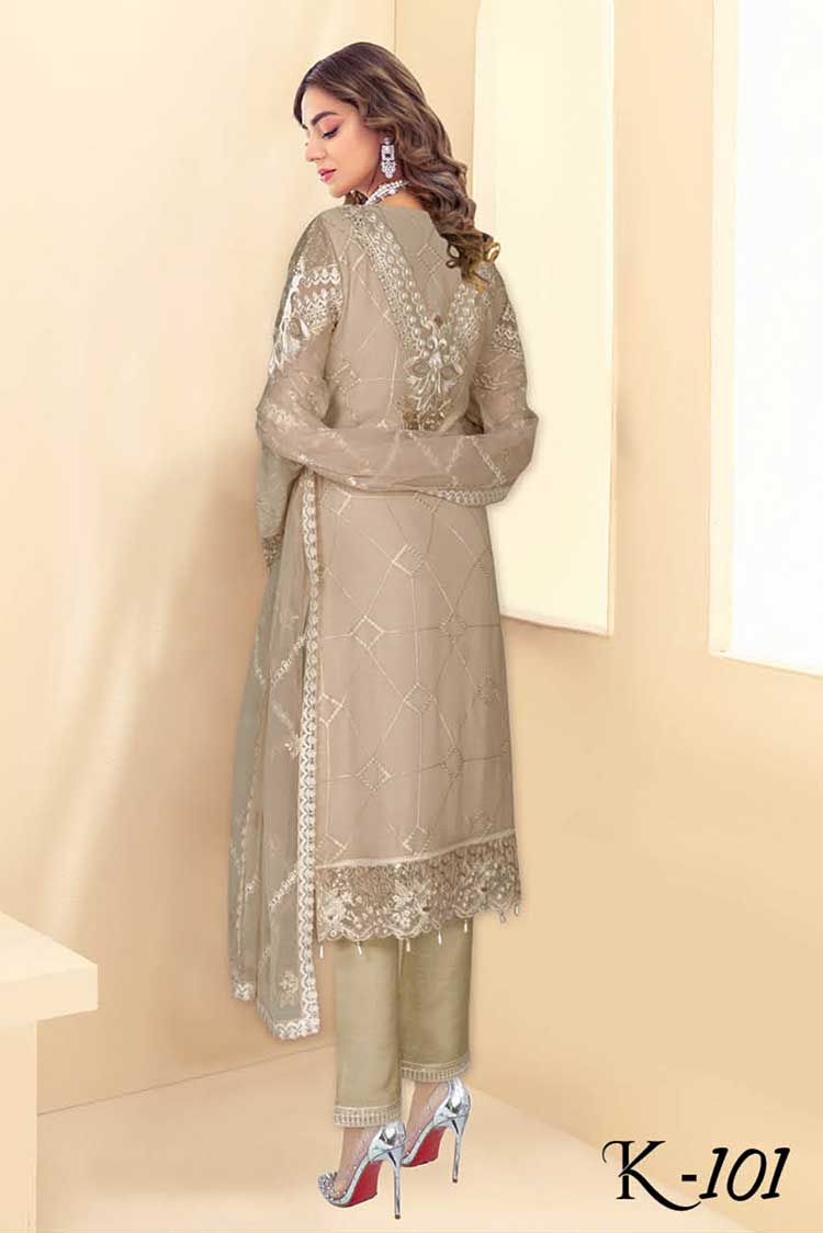 Picture of Ramsha - K 101 Kashish Weightless Chiffon Collection Vol 1 - Available at Raja Sahib