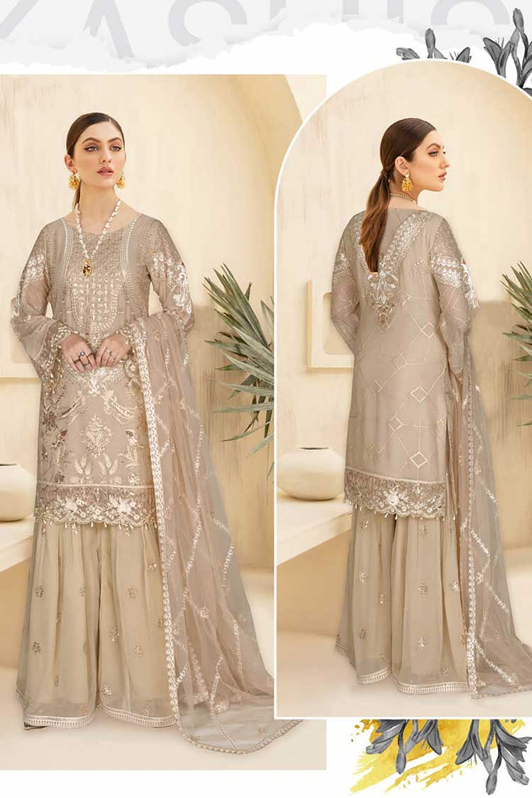 Picture of Ramsha - K 101 Kashish Weightless Chiffon Collection Vol 1 - Available at Raja Sahib