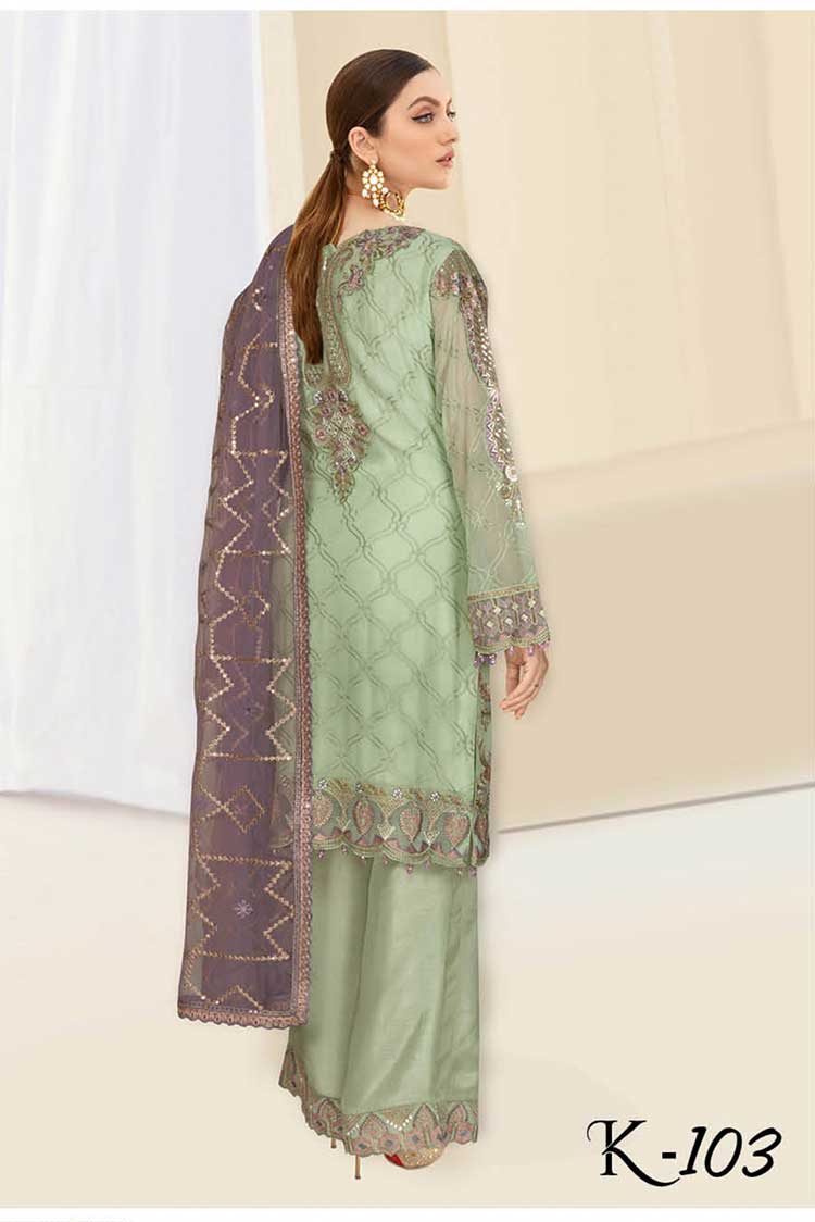 Picture of Ramsha - K 103 Kashish Weightless Chiffon Collection Vol 1 - Available at Raja Sahib