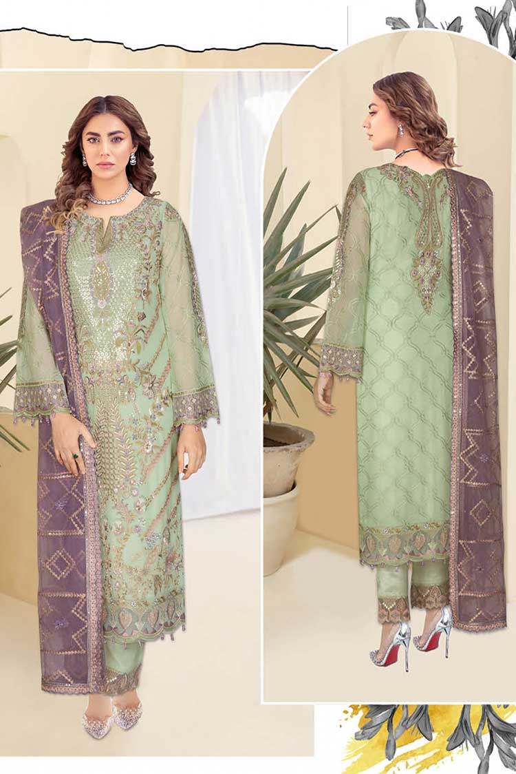 Picture of Ramsha - K 103 Kashish Weightless Chiffon Collection Vol 1 - Available at Raja Sahib