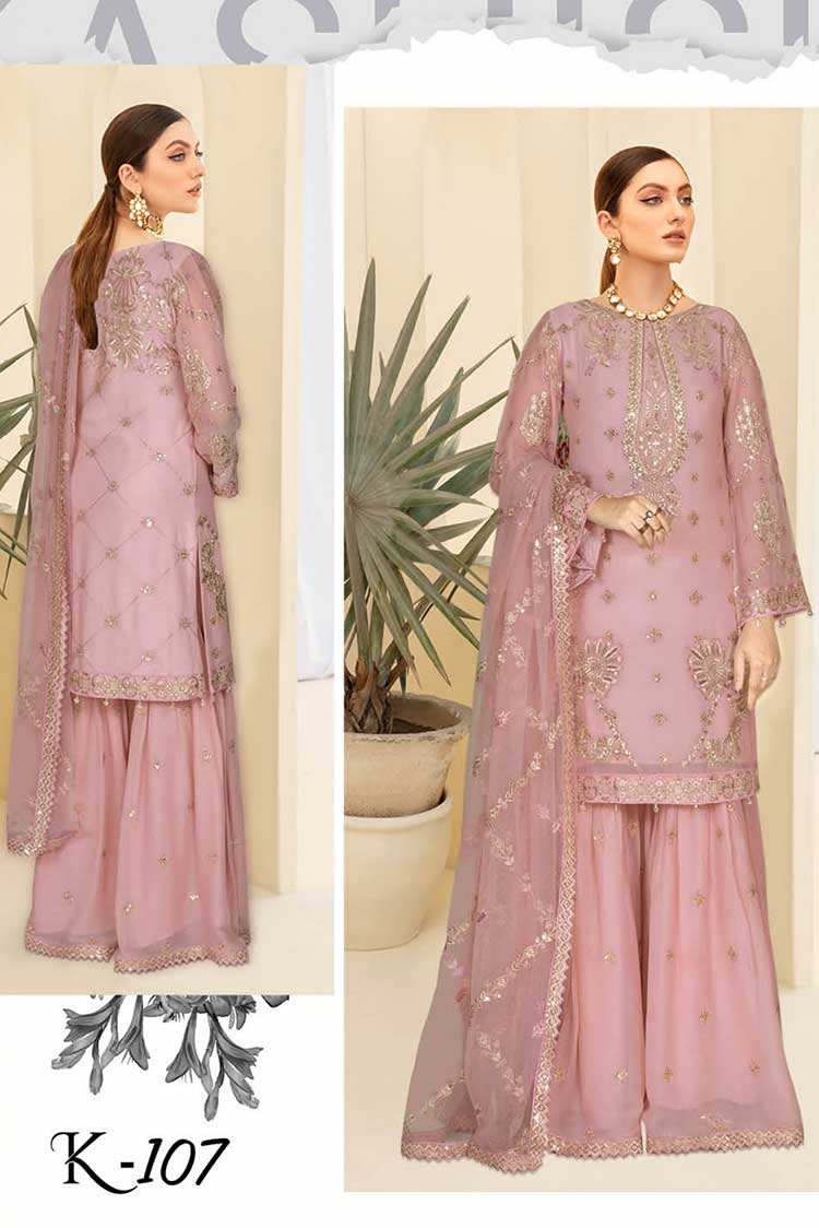 Picture of Ramsha - K 107 Kashish Weightless Chiffon Collection Vol 1 - Available at Raja Sahib