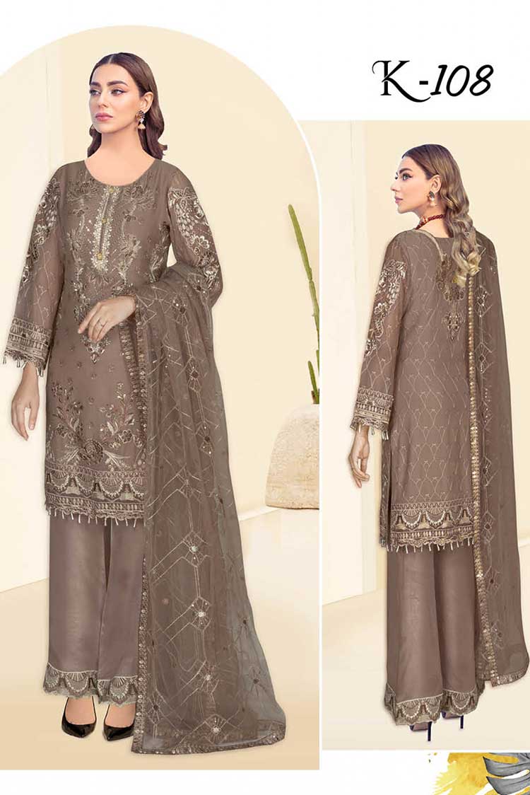Picture of Ramsha - K 108 Kashish Weightless Chiffon Collection Vol 1 - Available at Raja Sahib