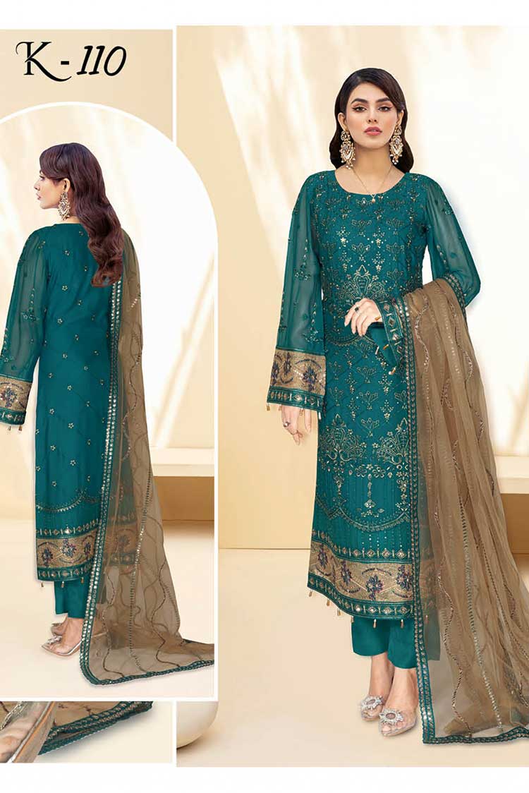 Picture of Ramsha - K 110 Kashish Weightless Chiffon Collection Vol 1 - Available at Raja Sahib