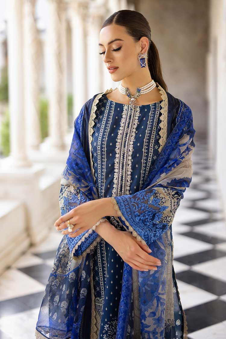 Picture of <!--ahl-->Zainab Chottani - 9B Celestial Bliss Tahra Embroidered Lawn Collection - Available at Raja Sahib