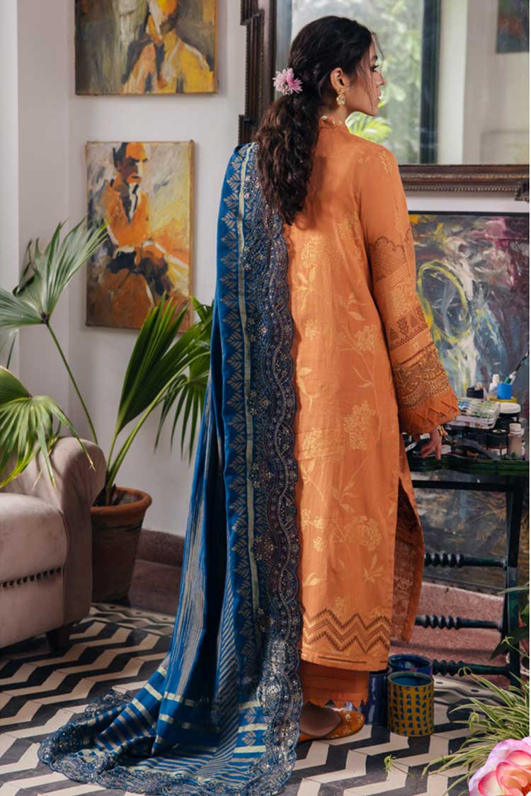 Picture of <!--vl-->Nureh - NJ 86 Maya Embroidered Cambric Jacquard Collection - Available at Raja Sahib