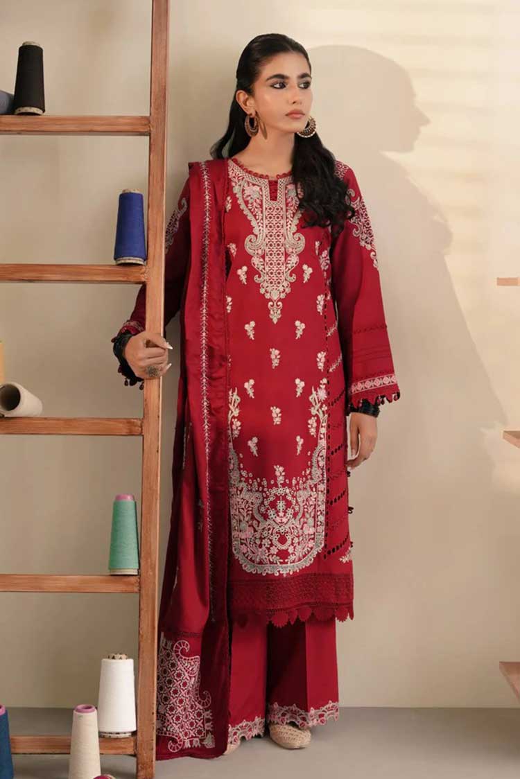 Picture of <!--ur-->Aabyaan - Ismat (AW 02) Miraal Embroidered Linen Collection - Available at Raja Sahib