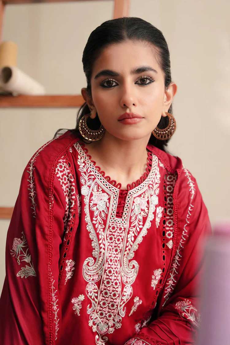 Picture of <!--ur-->Aabyaan - Ismat (AW 02) Miraal Embroidered Linen Collection - Available at Raja Sahib
