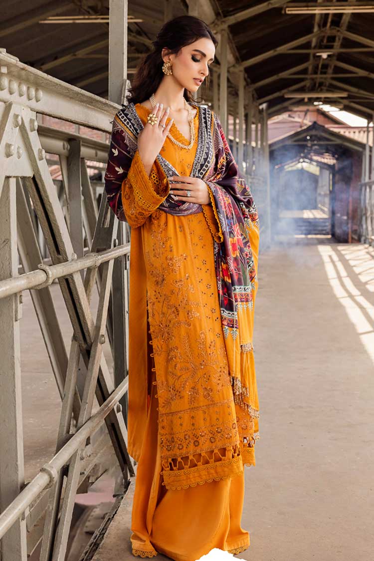 Picture of <!--uq-->Nureh - NS 94 Maya Safarnama Embroidered & Embellished Linen Collection - Available at Raja Sahib