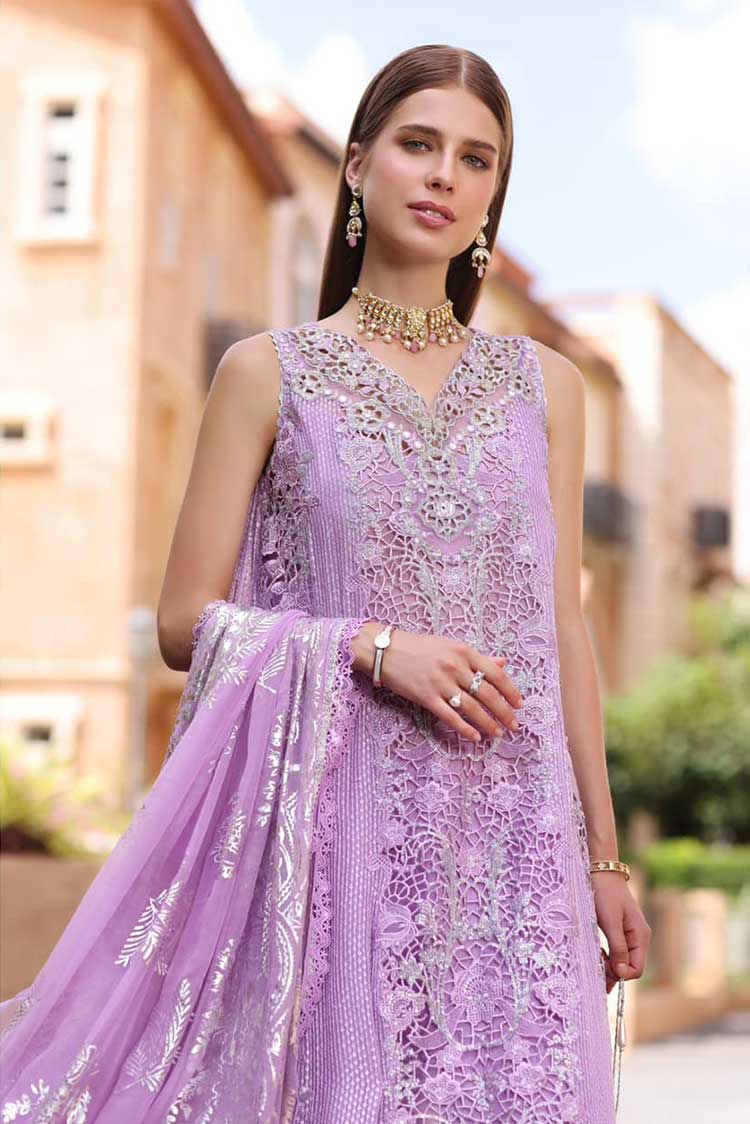 Picture of <!--afq-->Noor by Saadia Asad - D6 Nura Noor Chiffon Handwork Schiffli And Laserkari Collection - Available at Raja Sahib