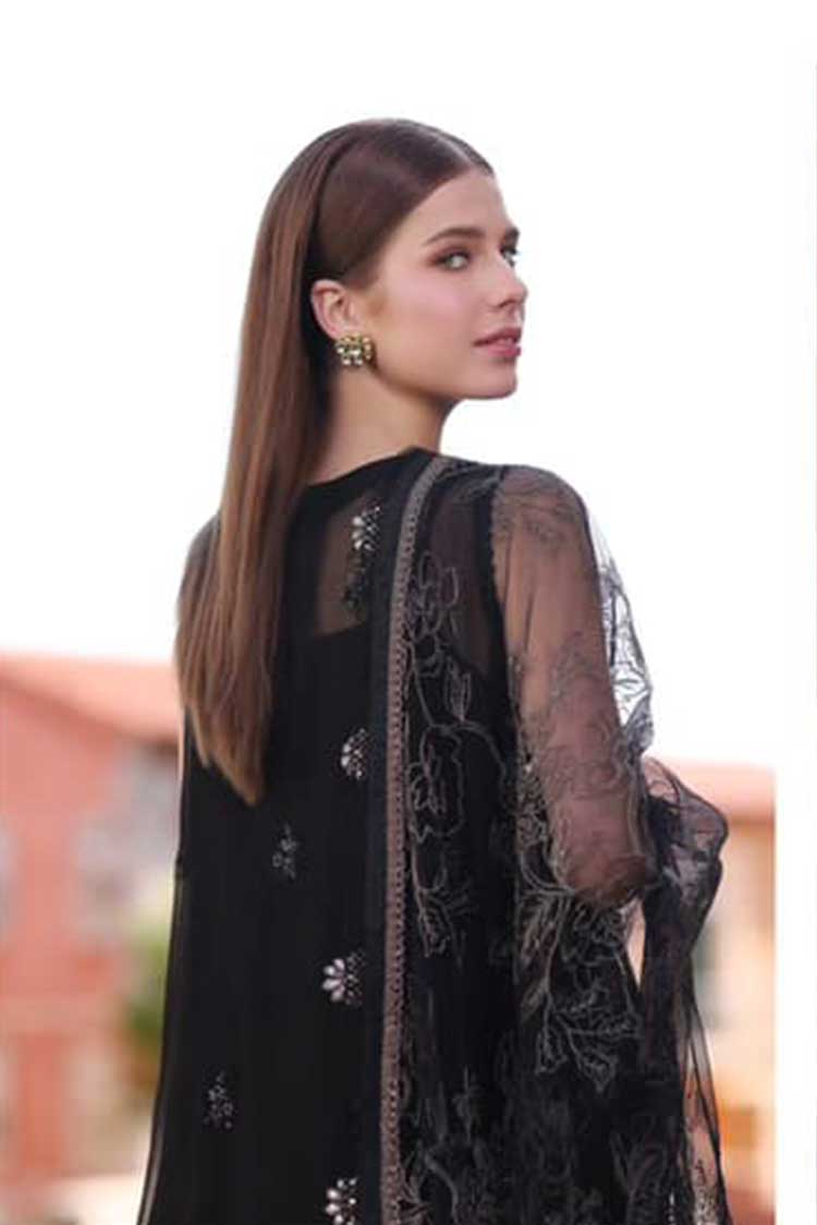 Picture of <!--ul-->Noor by Saadia Asad - D7 Zira Noor Chiffon Handwork Schiffli And Laserkari Collection - Available at Raja Sahib