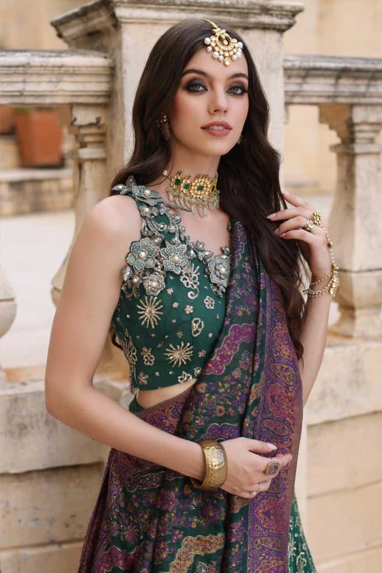 Picture of <!--sr-->Noor by Saadia Asad - Design 01 Noor Kaani Handmade Wedding Collection - Available at Raja Sahib