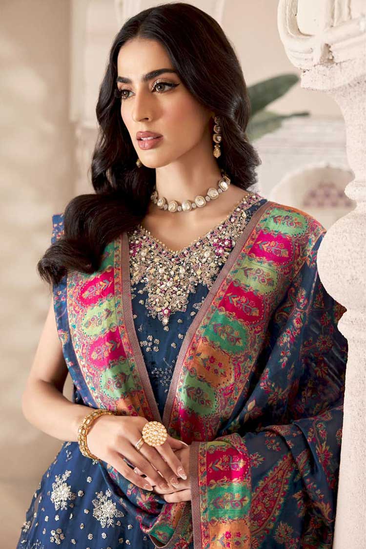 Picture of <!--sq-->Noor by Saadia Asad - Design 02 Noor Kaani Handmade Wedding Collection - Available at Raja Sahib