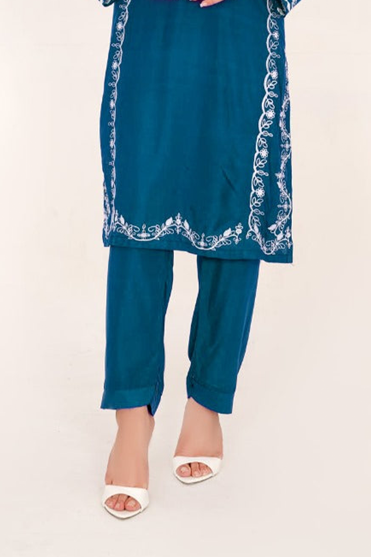 Picture of Damask - Embroidered Winter Pret Collecion - 2 PC - Zaib - Available at Raja Sahib