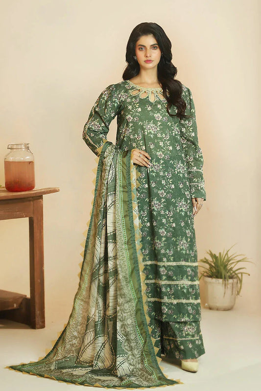 Ziara - Medow Fressia - Unstitched - 3 PC - Anika