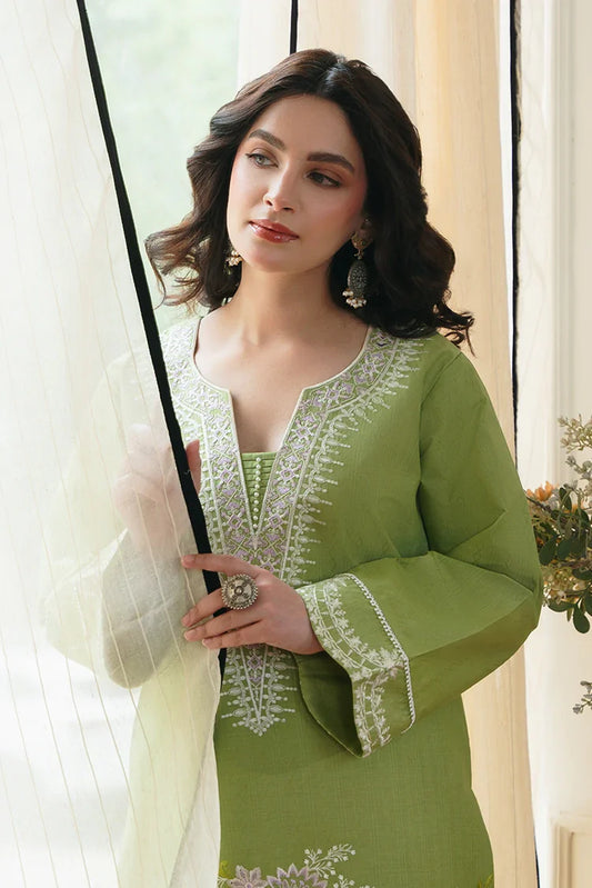 Zarlay - Heer Embroidered Pret - Gull