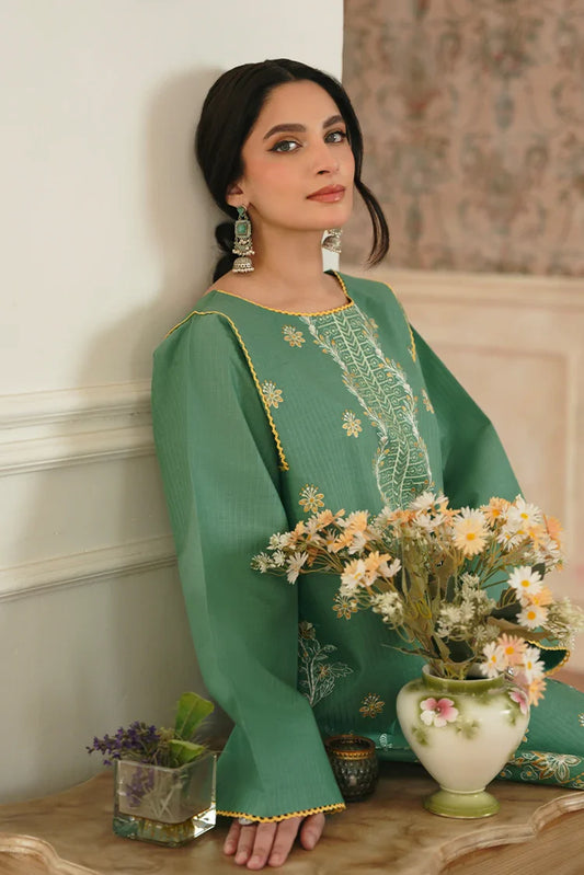 Zarlay - Heer Embroidered Pret - Meena