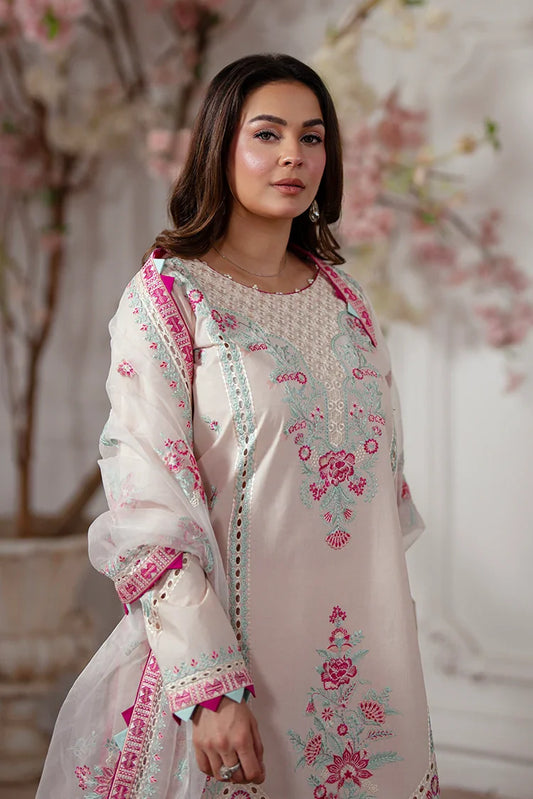 Zarlay - Gull Bahar Luxury Lawn - 3 Piece - Charming Blush Pink