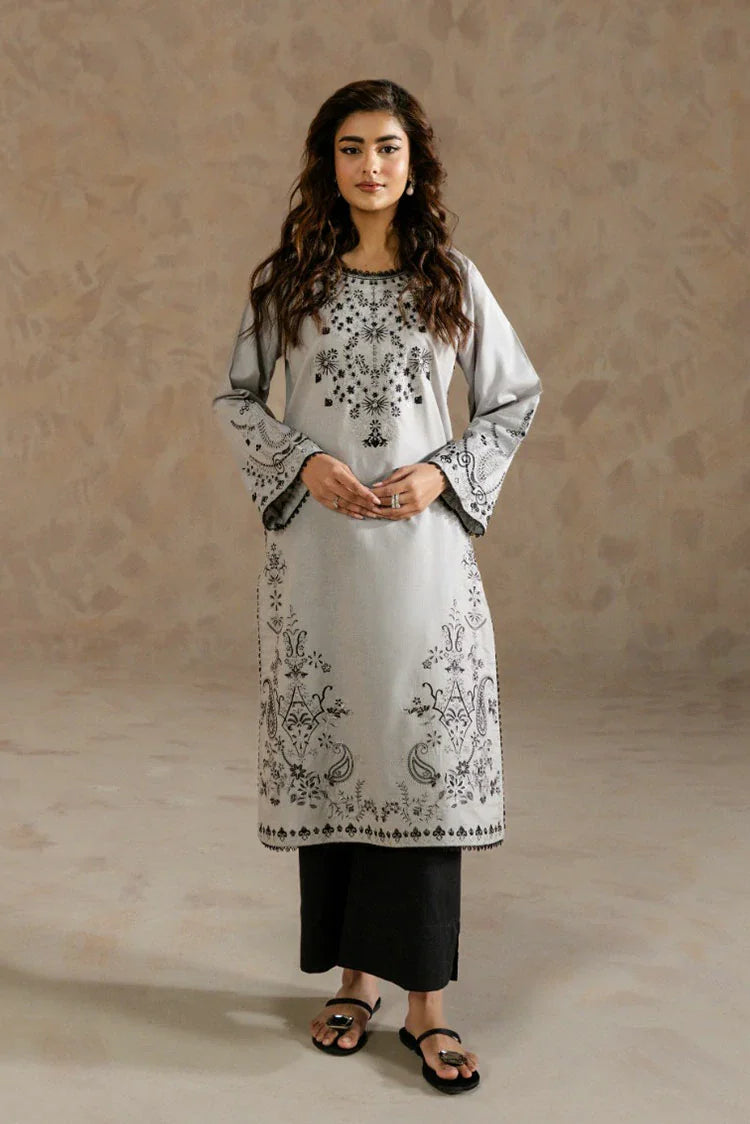 Picture of Zehnaz - Embroidered Cambric Shirt - Noreeza - Available at Raja Sahib