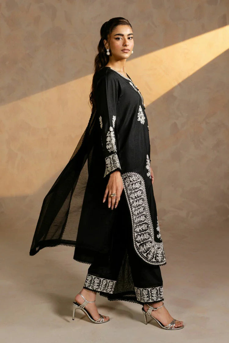 Picture of Zehnaz - Embroidered Raw Silk Set - 3 Piece - Reya - Available at Raja Sahib