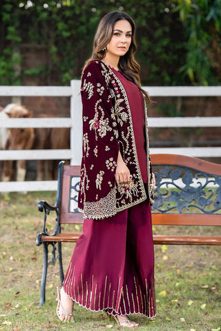 Picture of Zaib un Nisa - Velvets Pret Collection - Aroohi - Available at Raja Sahib