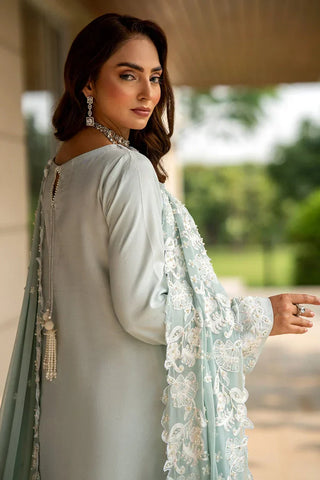 Picture of Zaib un Nisa - Luxe Pret Collection - Blizzard Blue Attire - Available at Raja Sahib