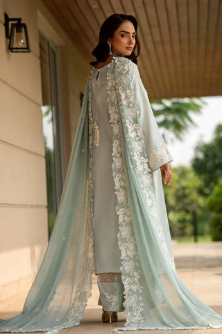 Picture of Zaib un Nisa - Luxe Pret Collection - Blizzard Blue Attire - Available at Raja Sahib