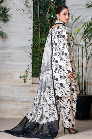 Picture of Zaib un Nisa - Luxe Pret Collection - Black & White - Available at Raja Sahib