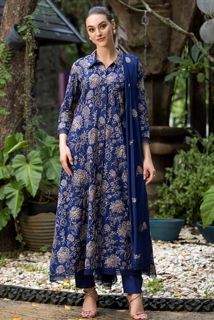 Picture of Anabelah  - Unstitched Collection - Glory Blue - Available at Raja Sahib