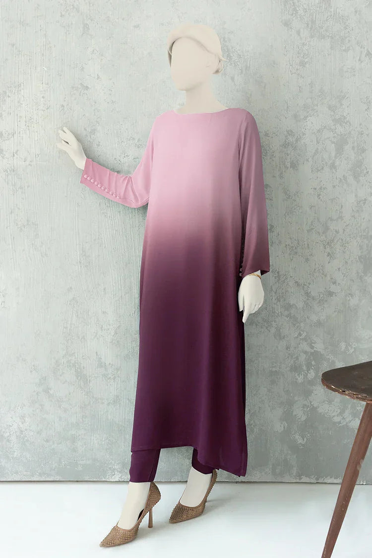 Picture of Zaira & Mahnoor - 2 PC - Cyan Purple - Available at Raja Sahib