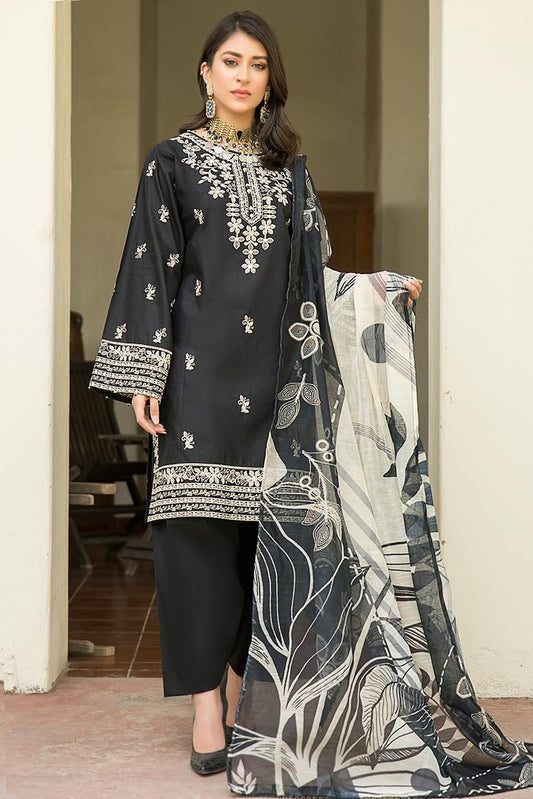 Ellena - 3-PC Stitched Lawn Suit